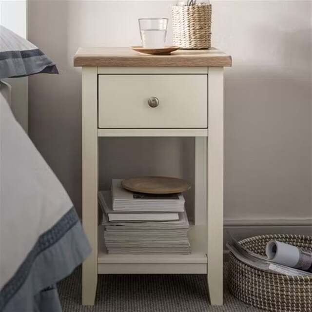 1 Drawer Bedside Table - Chester Classic Cream - The Cotswold Company - image 1