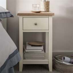 1 Drawer Bedside Table - Chester Classic Cream - The Cotswold Company - thumbnail 1