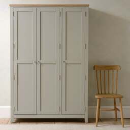 3 Door Hallway Cupboard - Chester Dove Grey - The Cotswold Company - thumbnail 3