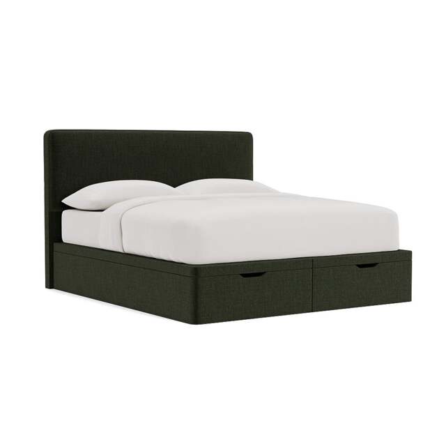 Super King Ottoman Storage Bed - Moss - Eco Chenille - Ellis - The Cotswold Company - image 1