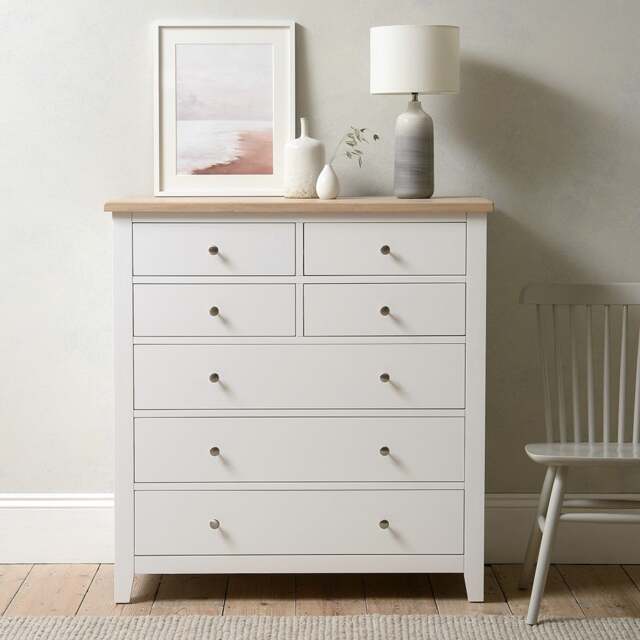 7 Drawer Chest - Chester Pure White - The Cotswold Company - image 1