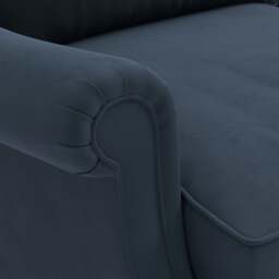Large 2 Seater Sofa - Night Sky - Matt Velvet - Taylor High Back - The Cotswold Company - thumbnail 4