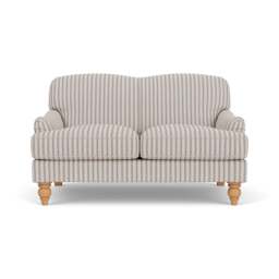 2 Seater Sofa - Indigo - Kingham Stripe - Ashbee - The Cotswold Company - thumbnail 2