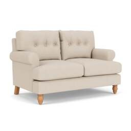2 Seater Sofa - Lily White - House Linen Mix - Talbot - The Cotswold Company
