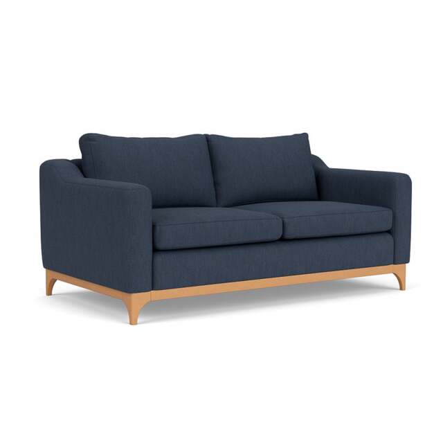 3 Seater Sofa - Indigo - Luxury Italian Linen - Watson - The Cotswold Company - image 1