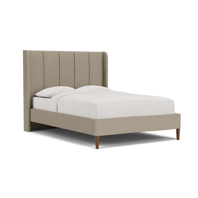 King Size Classic Bedstead - Dove Grey - House Linen Mix - Parker - The Cotswold Company - image 1
