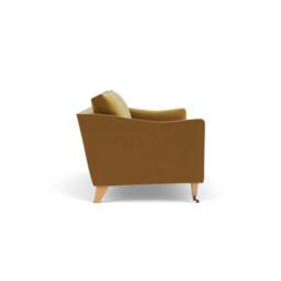 4 Seater Sofa - Mustard - Matt Velvet - Robinson - The Cotswold Company - thumbnail 3