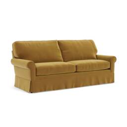 4 Seater Sofa - Mustard - Matt Velvet - Dawson - The Cotswold Company - thumbnail 1
