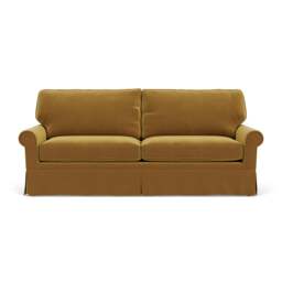 4 Seater Sofa - Mustard - Matt Velvet - Dawson - The Cotswold Company - thumbnail 2