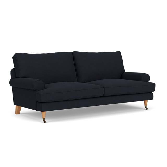 3 Seater Sofa - Ink - House Linen Mix - Stewart - The Cotswold Company - image 1