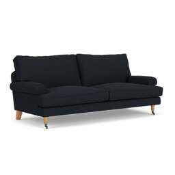 3 Seater Sofa - Ink - House Linen Mix - Stewart - The Cotswold Company - thumbnail 1