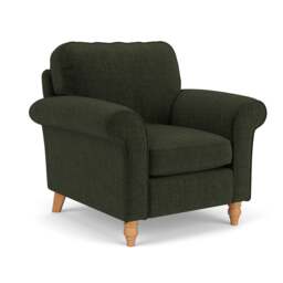 Armchair - Moss - Eco Chenille - Hurley - The Cotswold Company