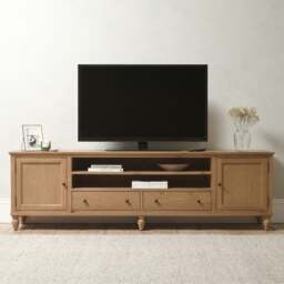 Elkstone Mellow Oak XXL TV Stand up to 90 - The Cotswold Company - thumbnail 1