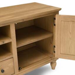 Elkstone Mellow Oak XXL TV Stand up to 90 - The Cotswold Company - thumbnail 6