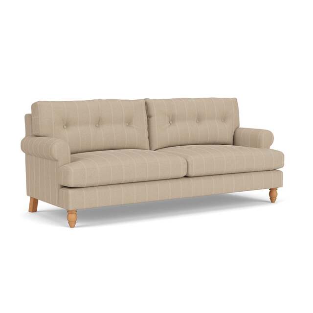 4 Seater Sofa - Natural - Compton Stripe - Talbot - The Cotswold Company - image 1