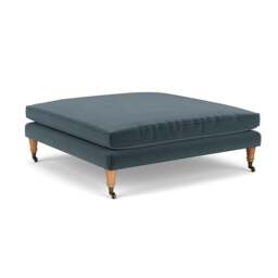 Foot Stool - Night Sky - Matt Velvet - Taylor Small - The Cotswold Company - thumbnail 1