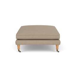 Foot Stool - Natural - House Linen Mix - Taylor - The Cotswold Company - thumbnail 3