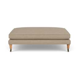 Foot Stool - Natural - House Linen Mix - Taylor - The Cotswold Company - thumbnail 2
