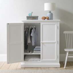 Pensham Pure White Combi Wardrobe - The Cotswold Company - thumbnail 1