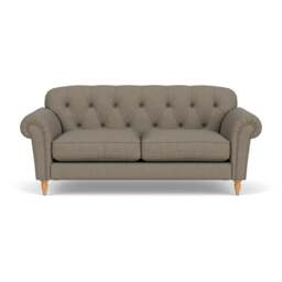 Large 2 Seater Sofa - Mid Grey - House Linen Mix - Chapman - The Cotswold Company - thumbnail 2