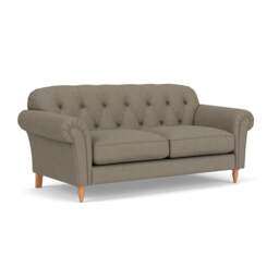 Large 2 Seater Sofa - Mid Grey - House Linen Mix - Chapman - The Cotswold Company - thumbnail 1