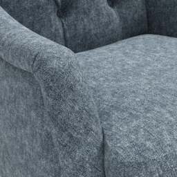 Armchair - Mid Blue - Aquaclean Oxford - Olivia - The Cotswold Company - thumbnail 4