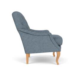 Armchair - Mid Blue - Aquaclean Oxford - Olivia - The Cotswold Company - thumbnail 3