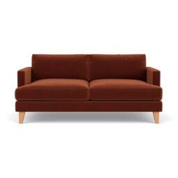 3 Seater Sofa - Brick - Matt Velvet - Jackson - The Cotswold Company - thumbnail 2