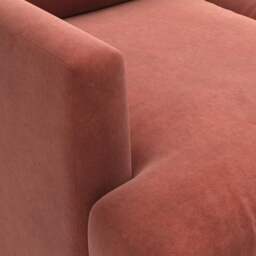 3 Seater Sofa - Brick - Matt Velvet - Jackson - The Cotswold Company - thumbnail 4