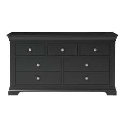 7 Drawer Wide Chest - Chantilly Dusky Black - The Cotswold Company - thumbnail 3
