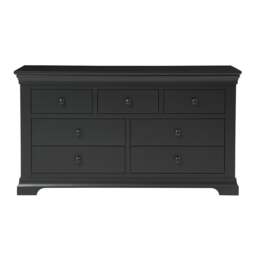 7 Drawer Wide Chest - Chantilly Dusky Black - The Cotswold Company - thumbnail 4
