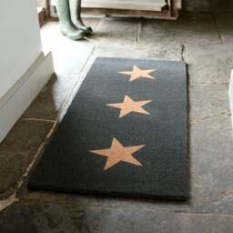 Coir Double Doormat - Stars 55x125cm - Home Accessories - The Cotswold Company