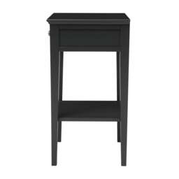 Chantilly Dusky Black Narrow Bedside Table - The Cotswold Company - thumbnail 5