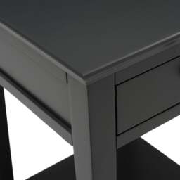 Chantilly Dusky Black Narrow Bedside Table - The Cotswold Company - thumbnail 6