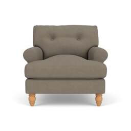 Armchair - Mid Grey - House Linen Mix - Talbot - The Cotswold Company - thumbnail 2