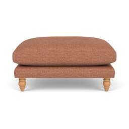 Foot Stool - Brick - Herringbone Weave - Emily - The Cotswold Company - thumbnail 2