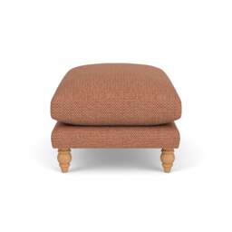 Foot Stool - Brick - Herringbone Weave - Emily - The Cotswold Company - thumbnail 3