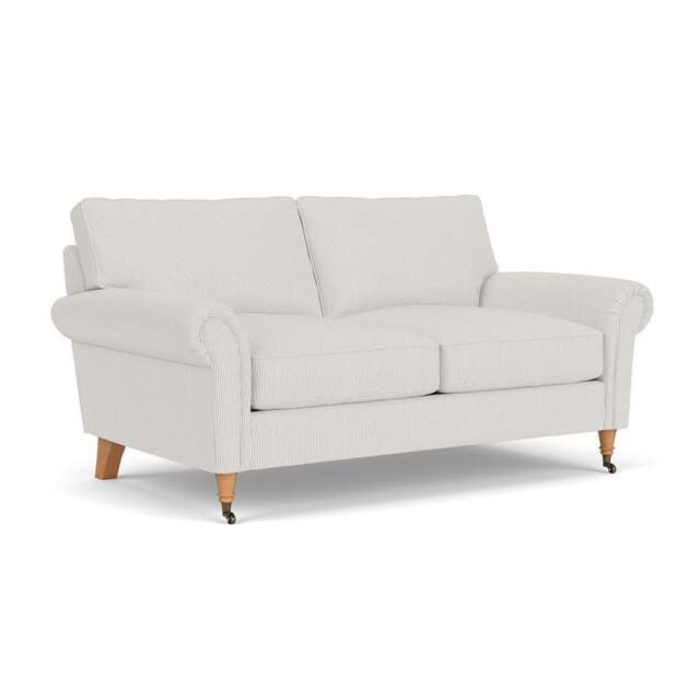 Large 2 Seater Sofa - Grey - Broadway Stripe - Osbourne - The Cotswold Company - image 1