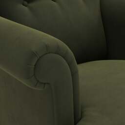 Armchair - Forest Green - Matt Velvet - Harriet - The Cotswold Company - thumbnail 5