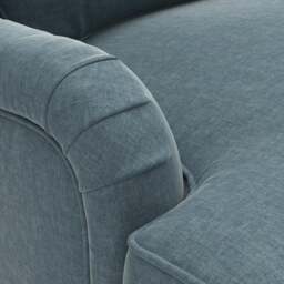 Large 2 Seater Sofa - Teal - Eco Chenille - Morris - The Cotswold Company - thumbnail 4
