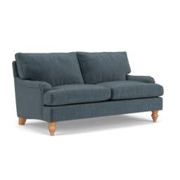 Large 2 Seater Sofa - Teal - Eco Chenille - Morris - The Cotswold Company - thumbnail 1