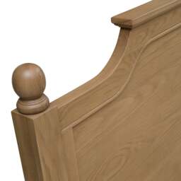Elkstone Mellow Oak Elkstone Mellow Oak Double Bed and 2 Bedside Tables Set - The Cotswold Company - thumbnail 5
