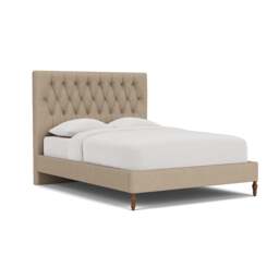 King Size Classic Bedstead - Natural - House Linen Mix - Calvert - The Cotswold Company - thumbnail 1
