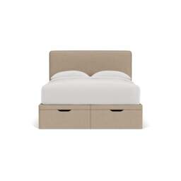 Ellis King Size Ottoman Storage Bed - Natural - House Linen Mix - The Cotswold Company - thumbnail 2