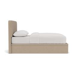 Ellis King Size Ottoman Storage Bed - Natural - House Linen Mix - The Cotswold Company - thumbnail 3