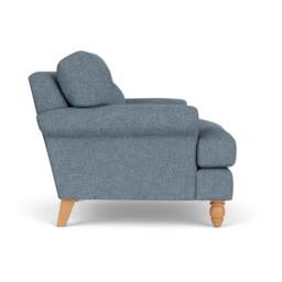 Armchair - Mid Blue - Aquaclean Oxford - Talbot - The Cotswold Company - thumbnail 3