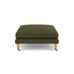 Foot Stool - Forest Green - House Linen Mix - Taylor - The Cotswold Company - thumbnail 3
