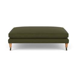 Foot Stool - Forest Green - House Linen Mix - Taylor - The Cotswold Company - thumbnail 2