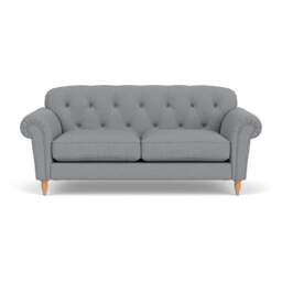 Large 2 Seater Sofa - Blue Marl - House Weave - Chapman - The Cotswold Company - thumbnail 2