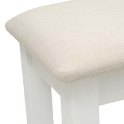 Dressing Table Stool - Chester Pure White - The Cotswold Company - thumbnail 4